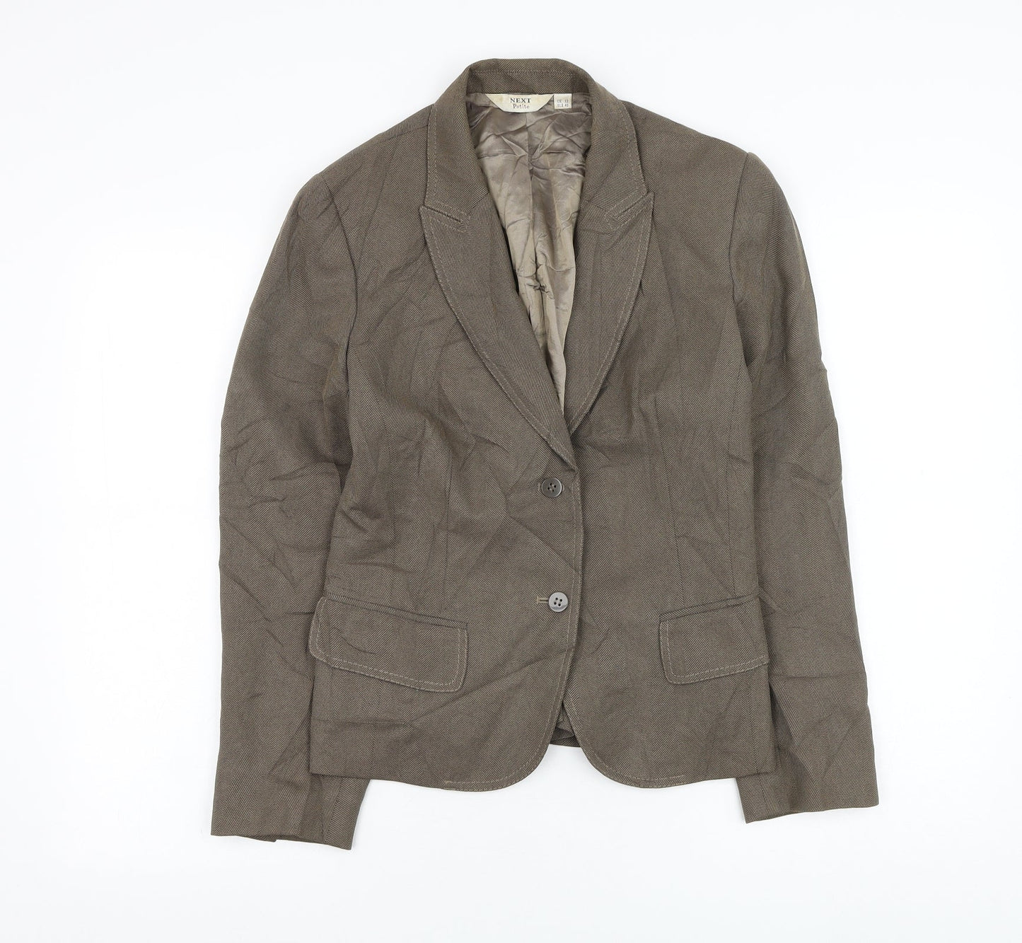 NEXT Womens Brown   Jacket Blazer Size 12  Button