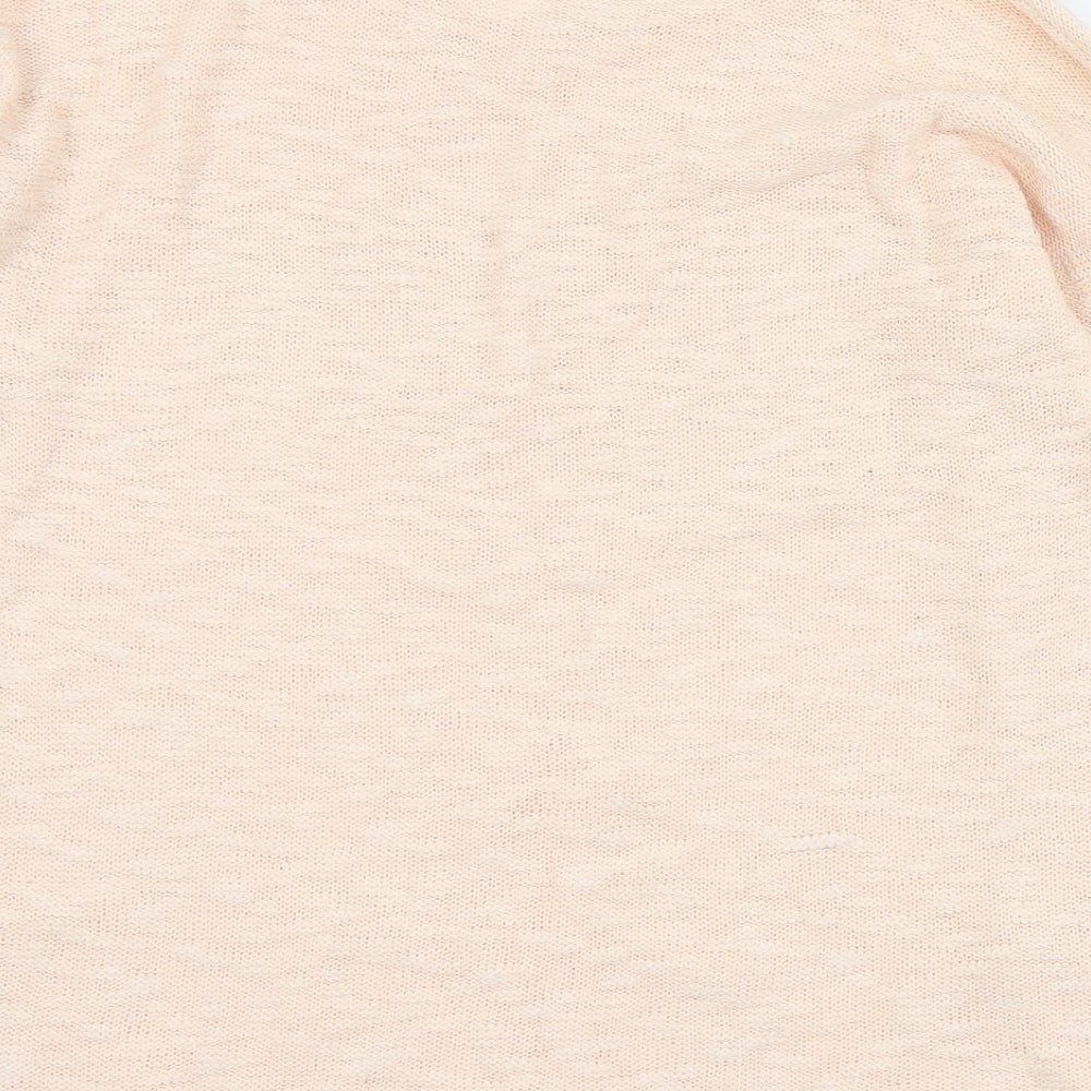 Only Womens Pink Round Neck  Acrylic Pullover Jumper Size M