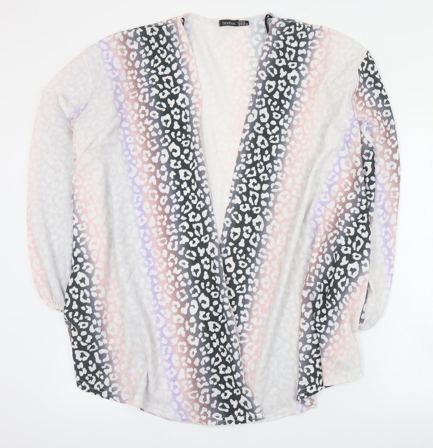 Boohoo Womens Multicoloured Animal Print  Jacket  Size 16