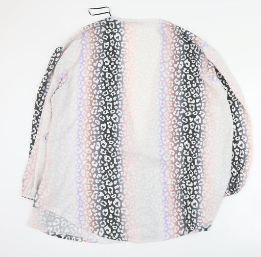 Boohoo Womens Multicoloured Animal Print  Jacket  Size 16
