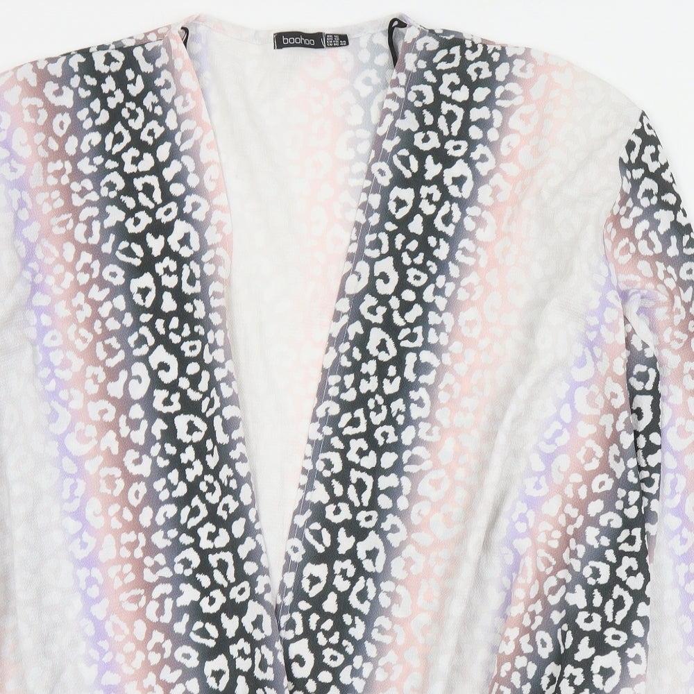Boohoo Womens Multicoloured Animal Print  Jacket  Size 16