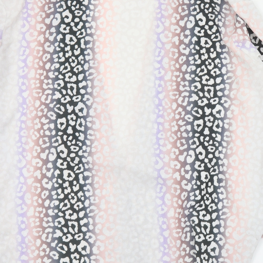 Boohoo Womens Multicoloured Animal Print  Jacket  Size 16