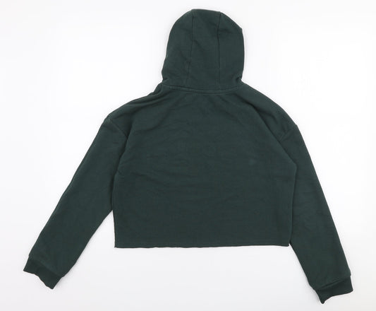 George Girls Green  Cotton Pullover Hoodie Size 10-11 Years  Pullover