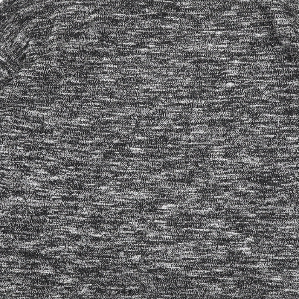 H&M Womens Grey Round Neck  Polyester Pullover Jumper Size S