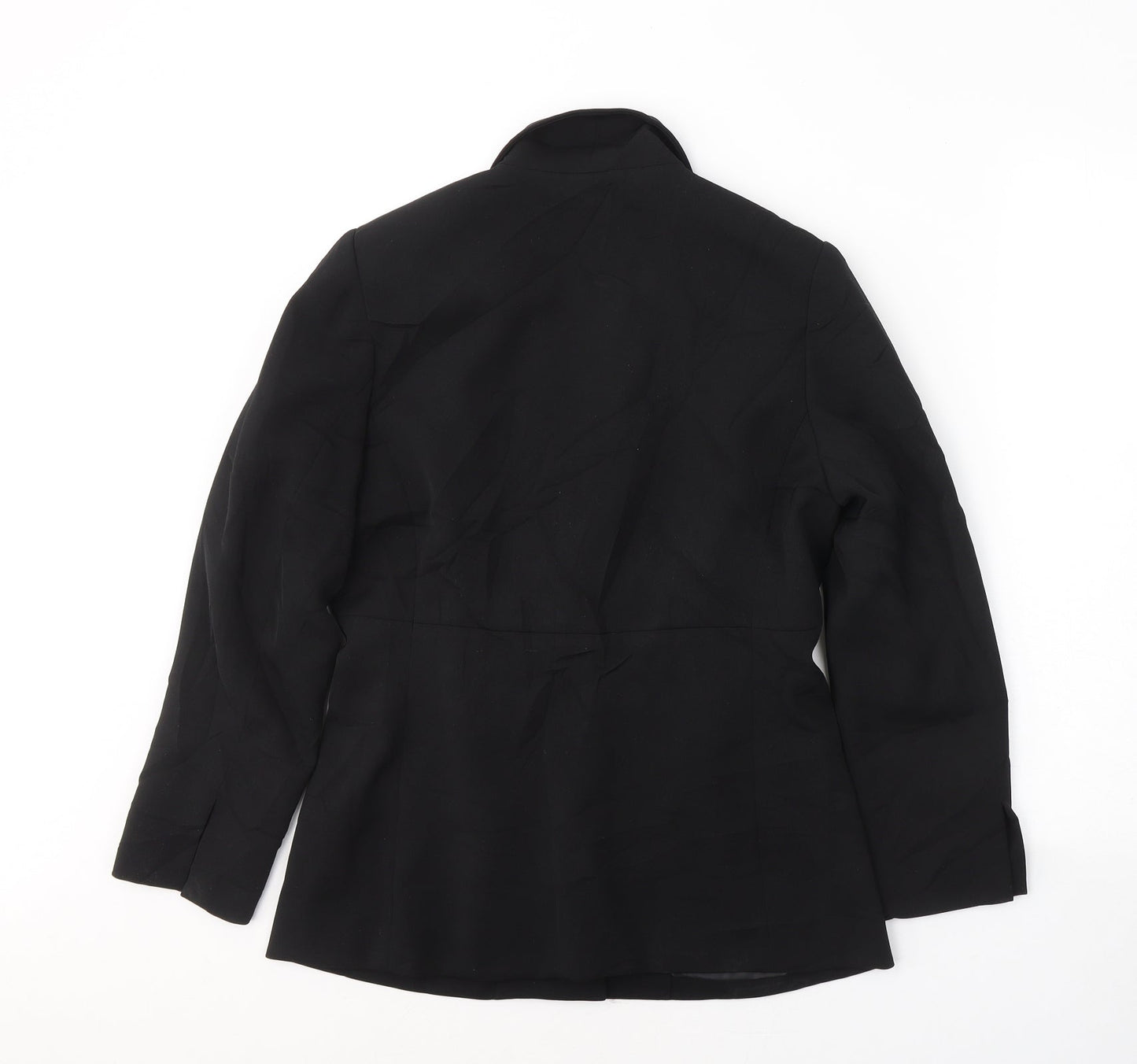 Classics moder Womens Black  Polyester Jacket Suit Jacket Size 10