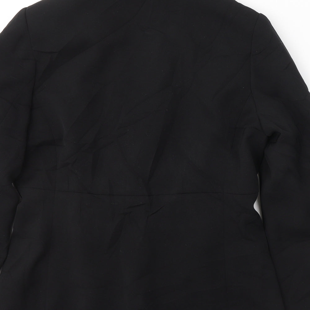 Classics moder Womens Black  Polyester Jacket Suit Jacket Size 10
