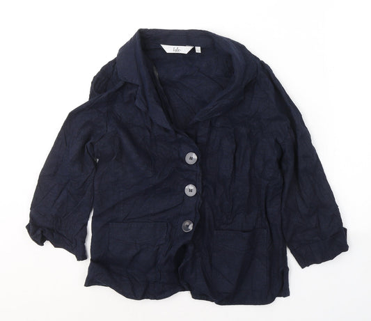 EWM Womens Blue   Jacket Blazer Size 12  Button