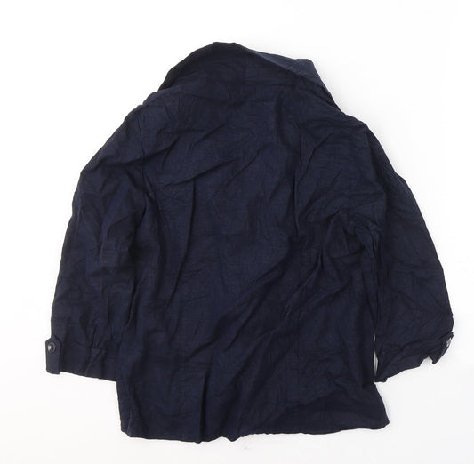 EWM Womens Blue   Jacket Blazer Size 12  Button