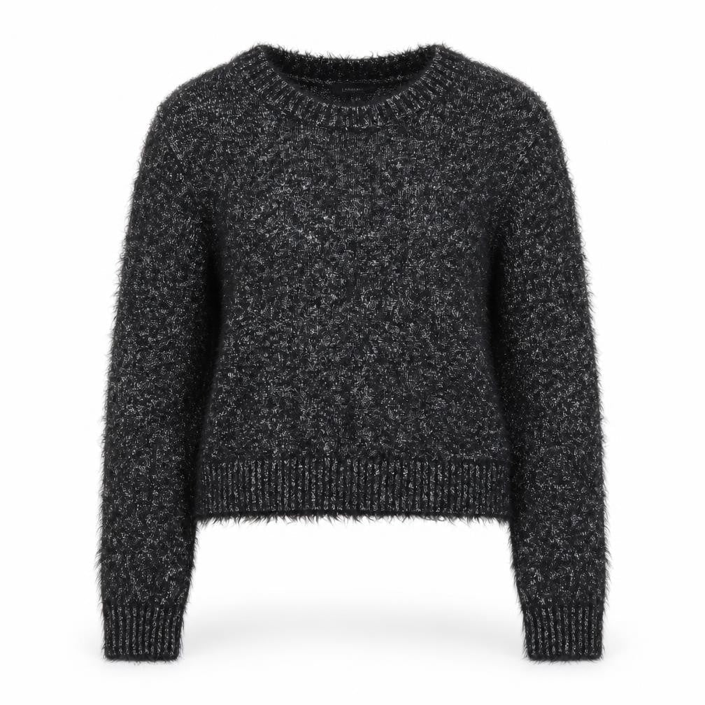 Marks and Spencer Womens Black Round Neck  Polyamide Pullover Jumper Size 10