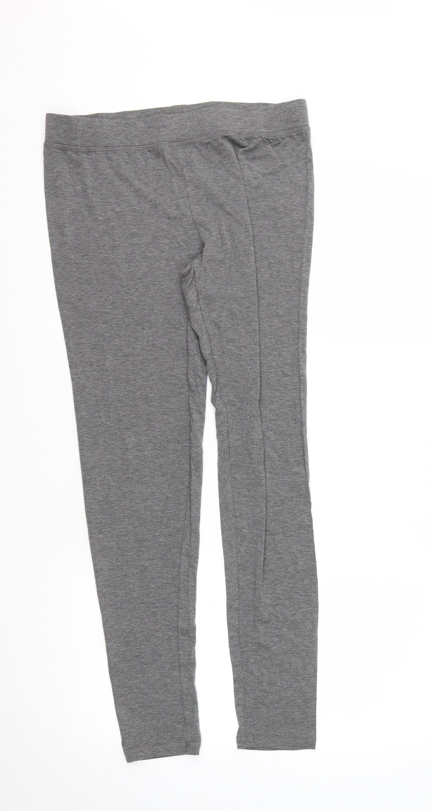 Dunnes Stores Womens Grey  Viscose Compression Leggings Size M L28 in Regular