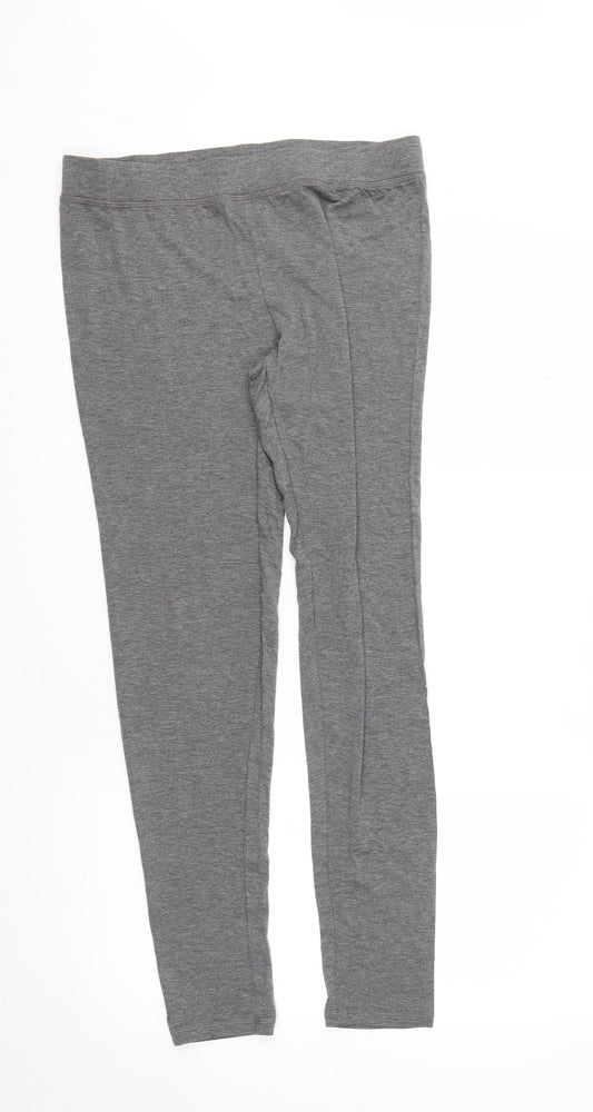 Dunnes Stores Womens Grey  Viscose Compression Leggings Size M L28 in Regular