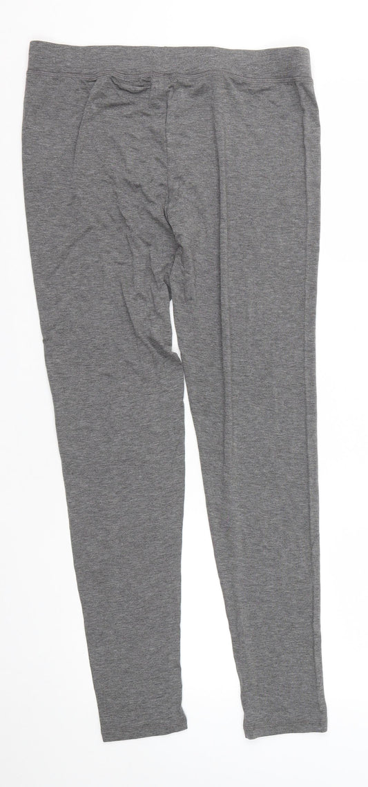 Dunnes Stores Womens Grey  Viscose Compression Leggings Size M L28 in Regular