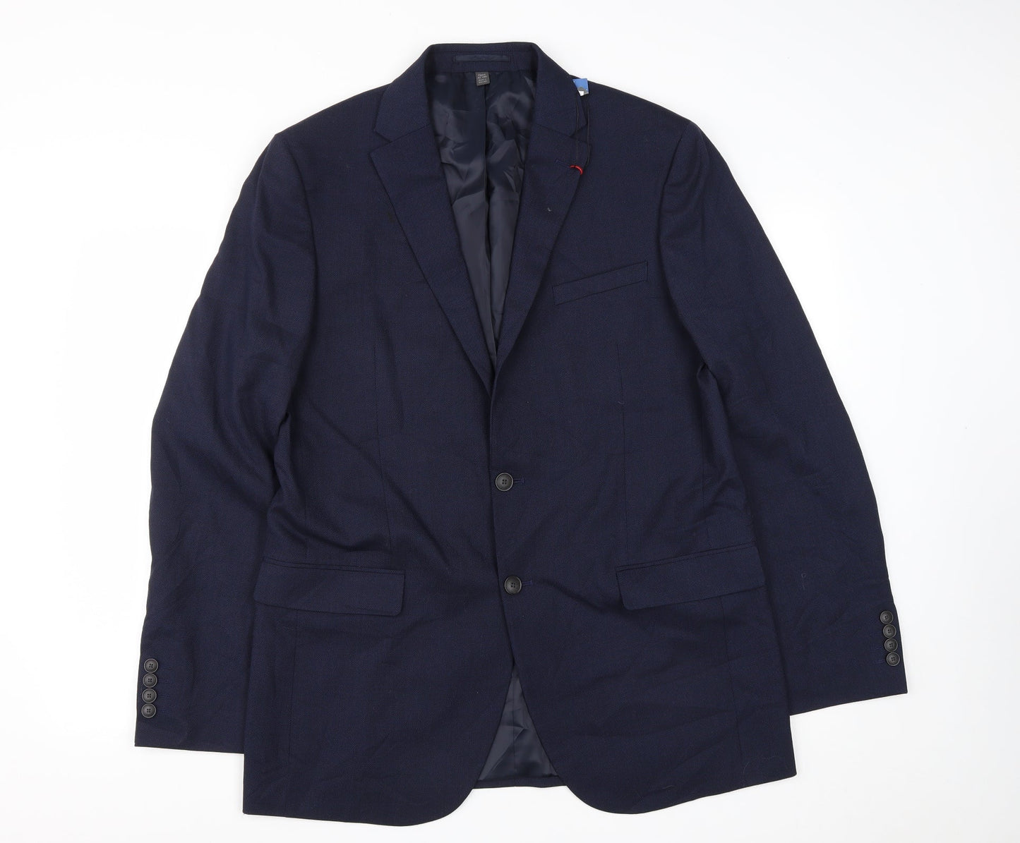 Marks and Spencer Mens Blue  Polyester Jacket Suit Jacket Size 42