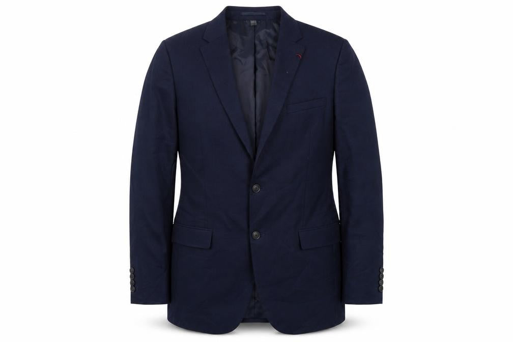 Marks and Spencer Mens Blue  Polyester Jacket Suit Jacket Size 42