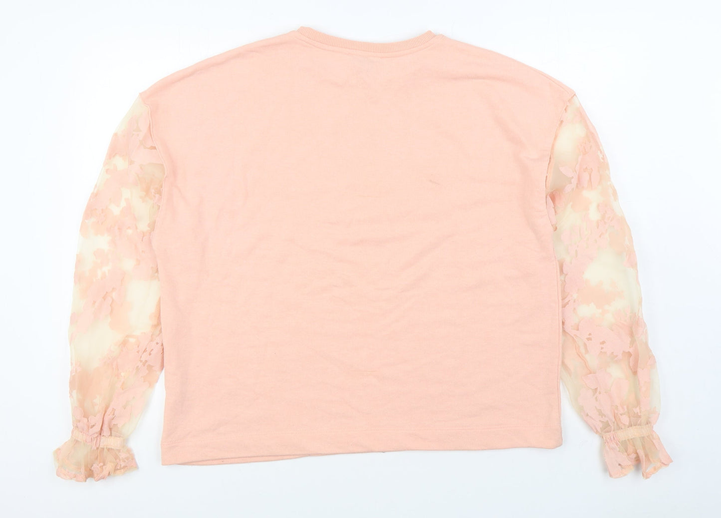 Primark Womens Pink  Polyester Pullover Sweatshirt Size L  Pullover
