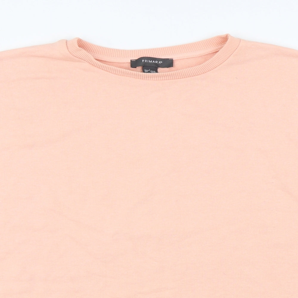 Primark Womens Pink  Polyester Pullover Sweatshirt Size L  Pullover