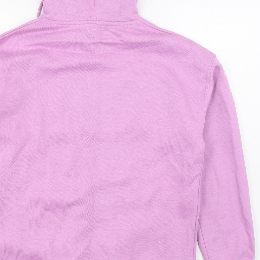 lefties Womens Purple  Cotton Pullover Hoodie Size S  Pullover