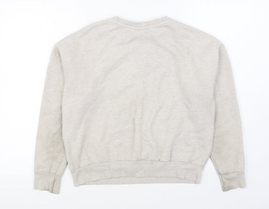 Primark Womens Beige  Cotton Pullover Sweatshirt Size S  Pullover