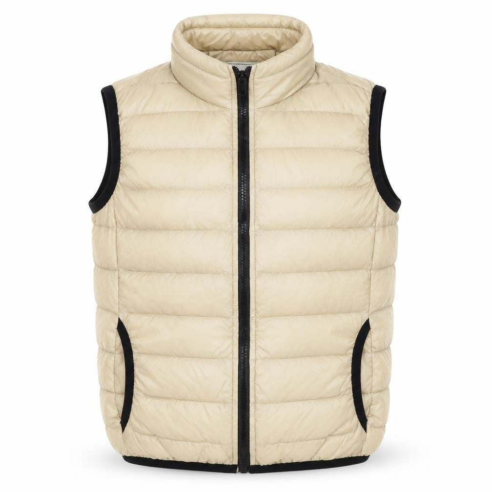 Fascinate Mens Beige   Gilet Coat Size S  Zip