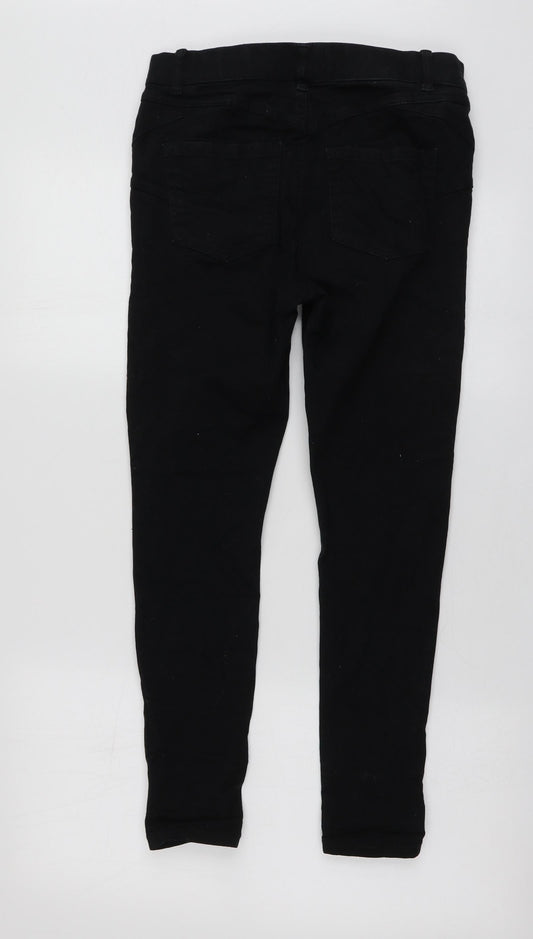 New Look Womens Black  Cotton Skinny Jeans Size 12 L24 in Regular
