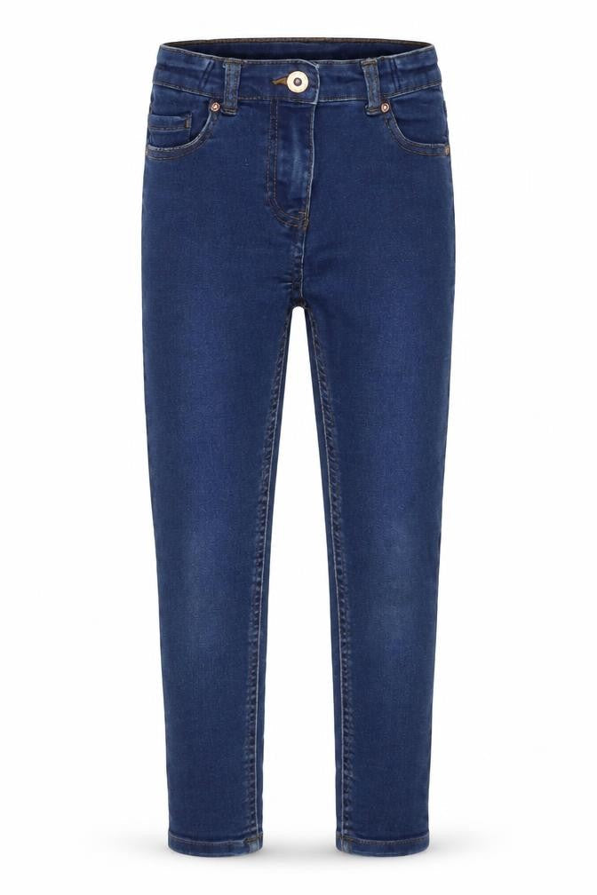 Preworn Girls Blue  Cotton Skinny Jeans Size 5-6 Years  Regular