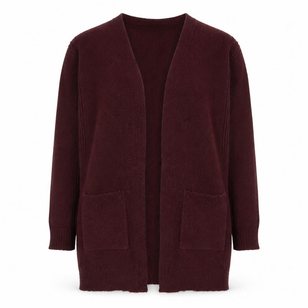 Dorothy Perkins Womens Red V-Neck  Acrylic Cardigan Jumper Size S