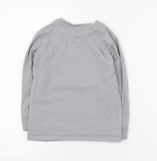 NEXT Boys Grey  Cotton Pullover Sweatshirt Size 6 Years  Pullover