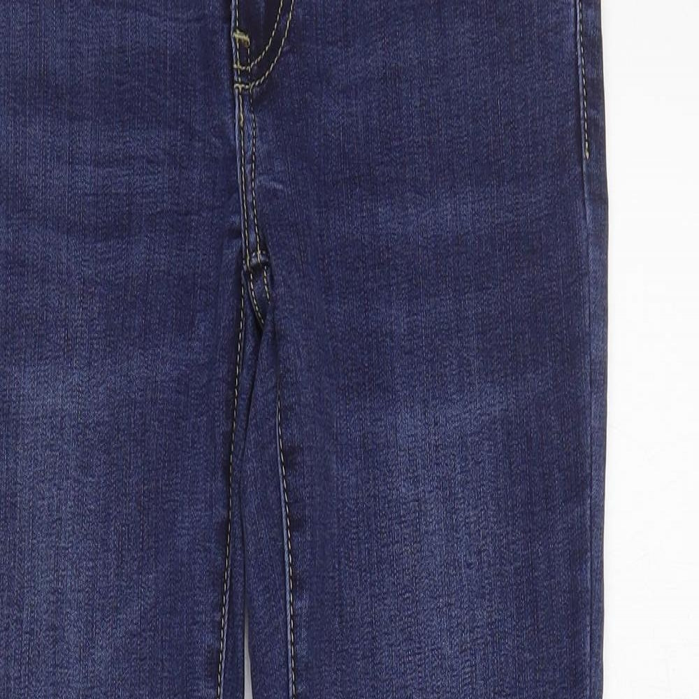 Toxik3 Womens Blue  Cotton Skinny Jeans Size 8 L26 in Regular Zip