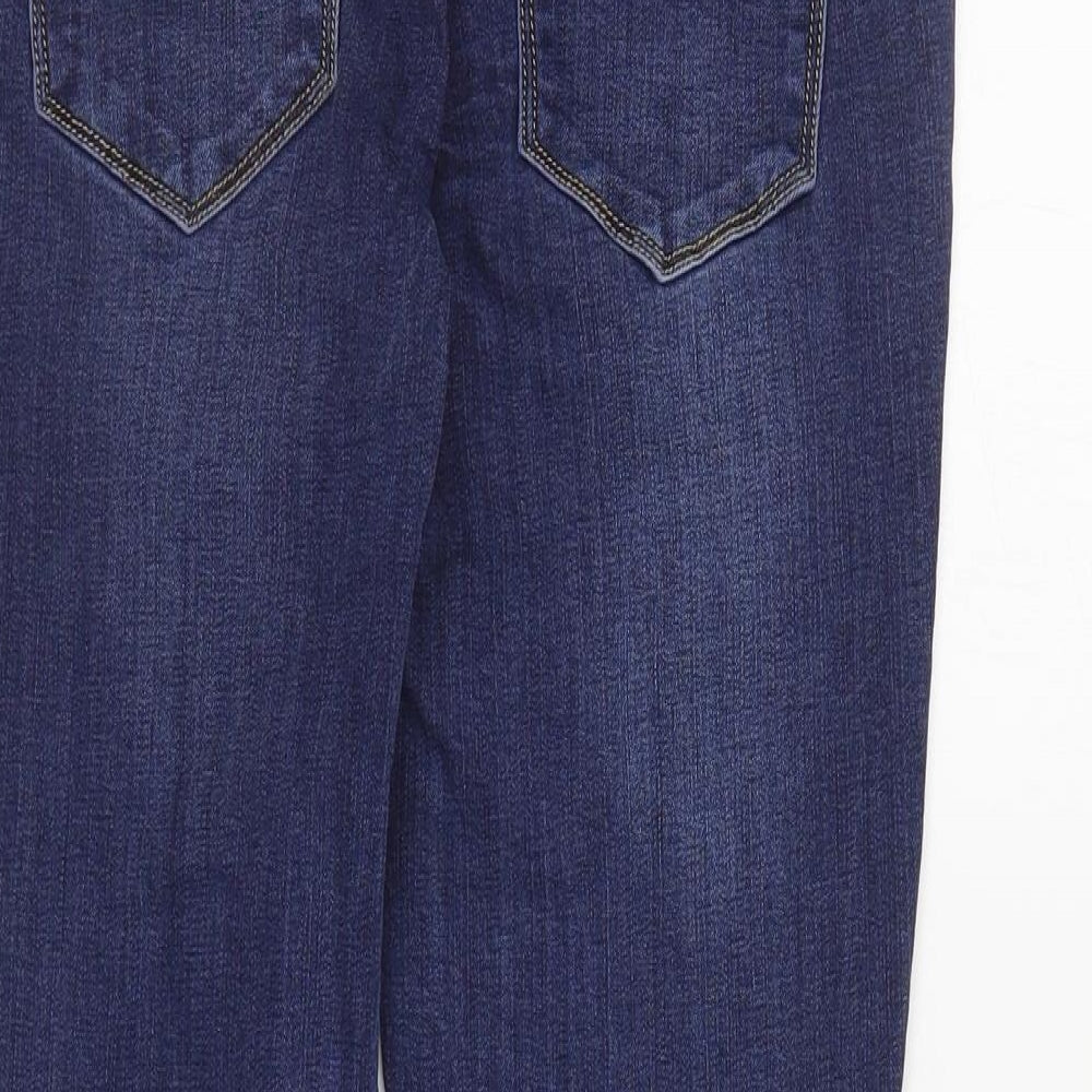 Toxik3 Womens Blue  Cotton Skinny Jeans Size 8 L26 in Regular Zip
