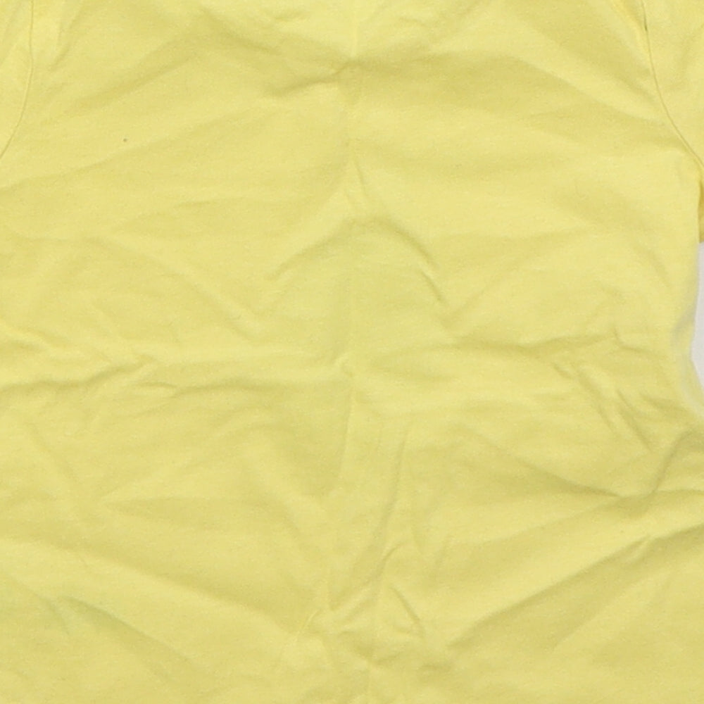 George Boys Yellow  Cotton Basic T-Shirt Size 6-9 Months Crew Neck Pullover - Turtle Snail