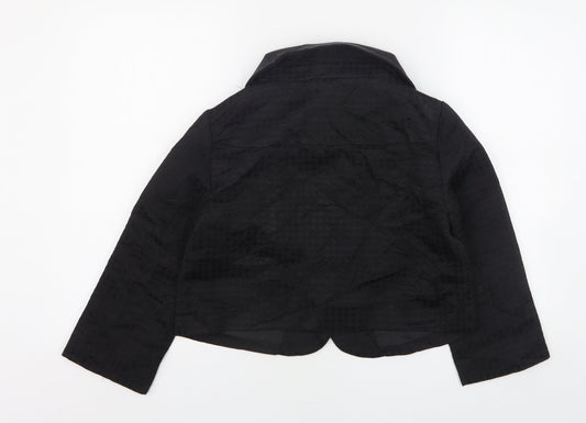 H&M Womens Black Houndstooth  Jacket  Size 8