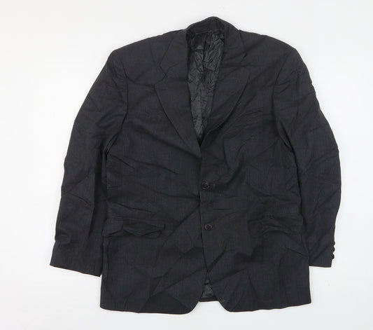 Marks and Spencer Mens Grey  Wool Jacket Suit Jacket Size 38