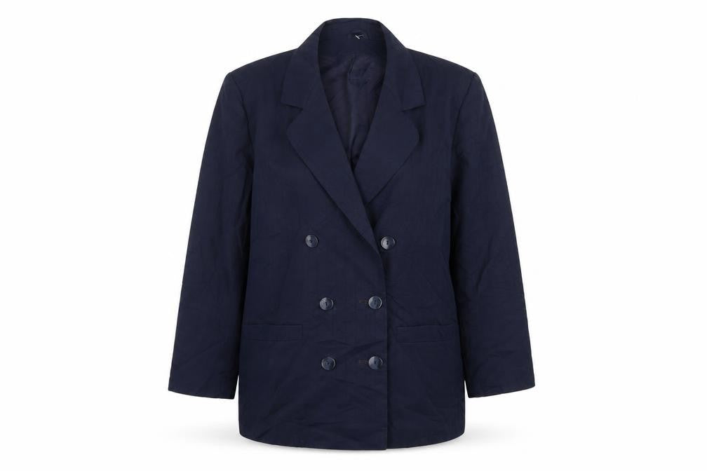 CandA Womens Blue  Polyester Jacket Suit Jacket Size 14