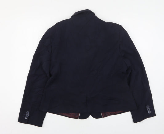 Wardrobes Womens Blue  Polyester Jacket Suit Jacket Size 16