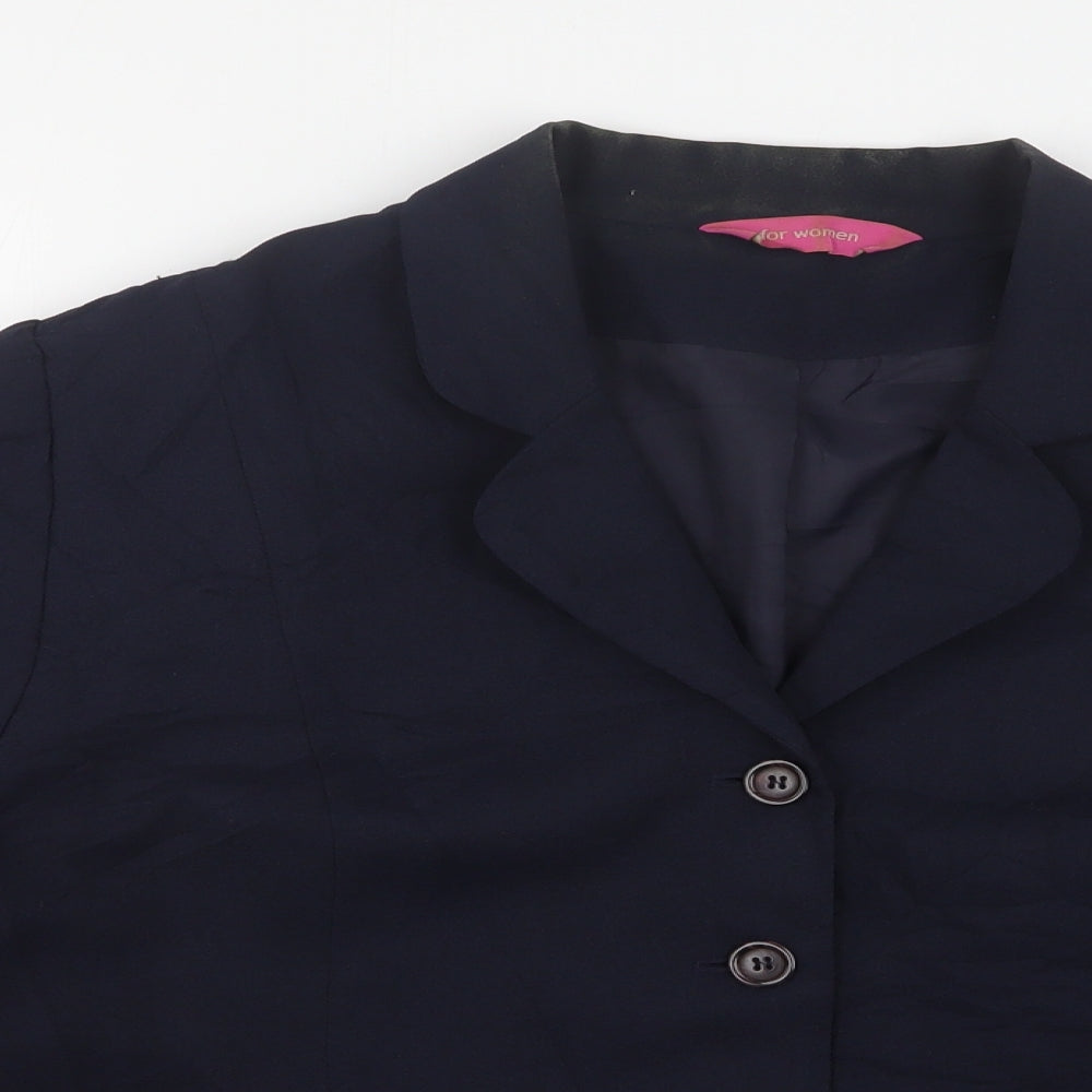 For Women Womens Blue  Polyester Jacket Blazer Size 20