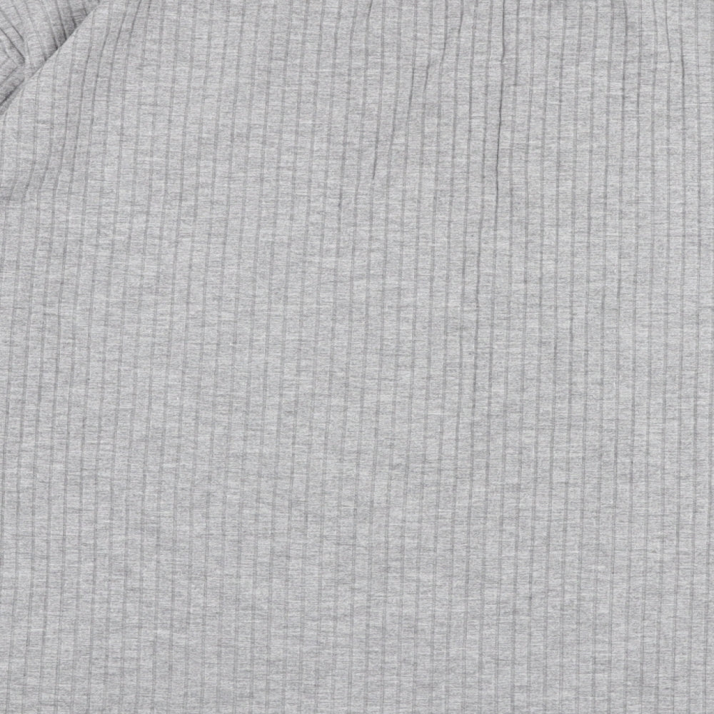 H&M Womens Grey Round Neck  Polyester Pullover Jumper Size L