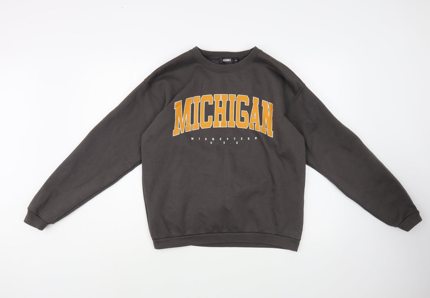 Missguided Womens Brown  Cotton Pullover Sweatshirt Size S  Pullover
