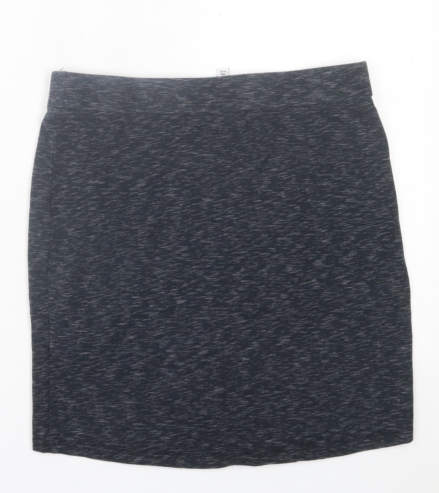 h7m Womens Grey  Cotton A-Line Skirt Size M