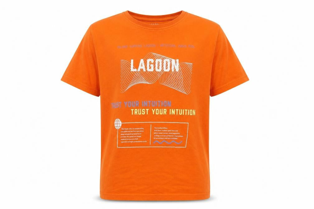 NAME IT Boys Orange  Cotton Basic T-Shirt Size 11-12 Years Crew Neck Pullover