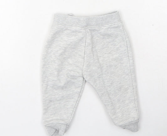 Dunnes Stores Boys Grey  Cotton Jogger Leggings Size 6-9 Months