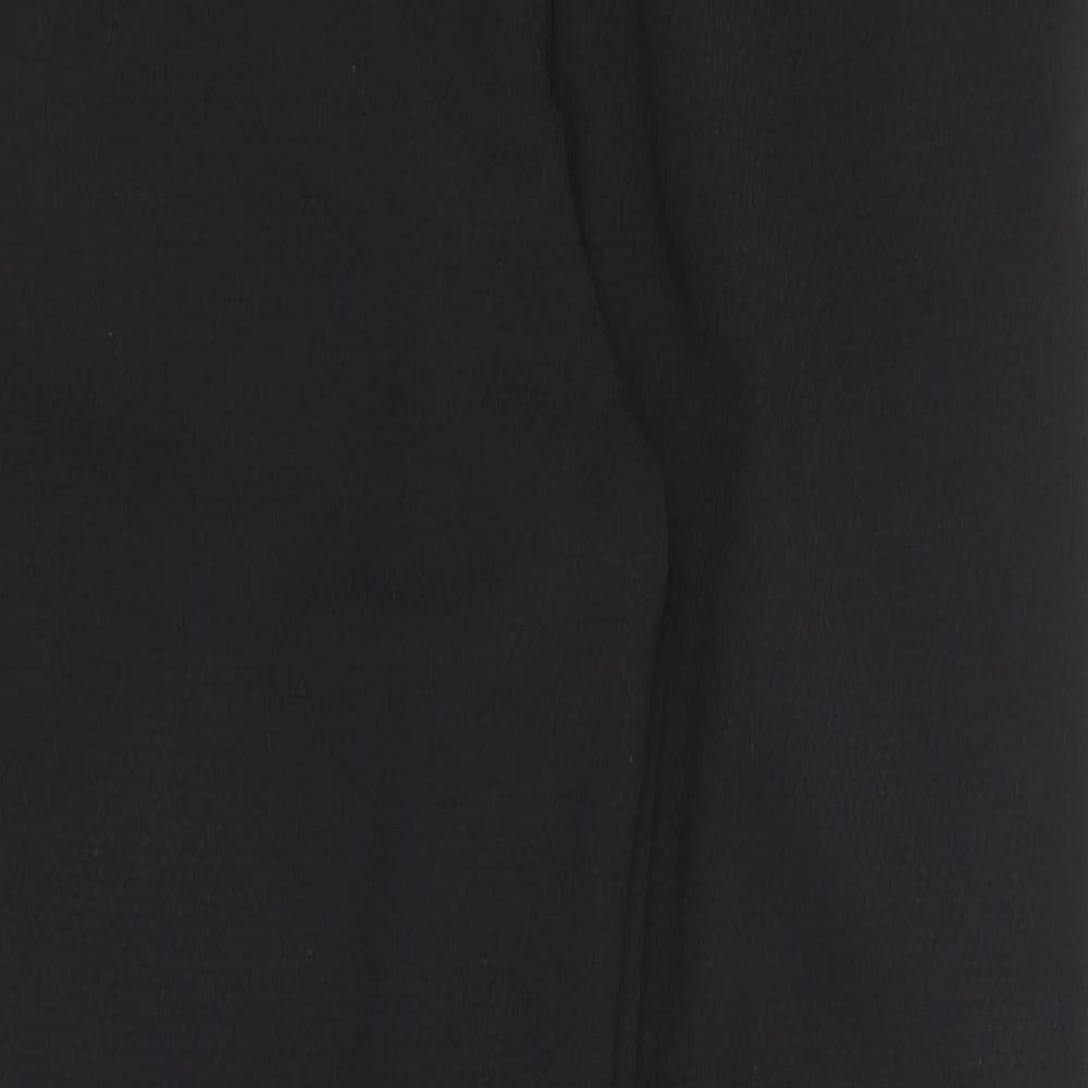 H&M Womens Black  Polyester Trousers  Size 8 L26 in Regular