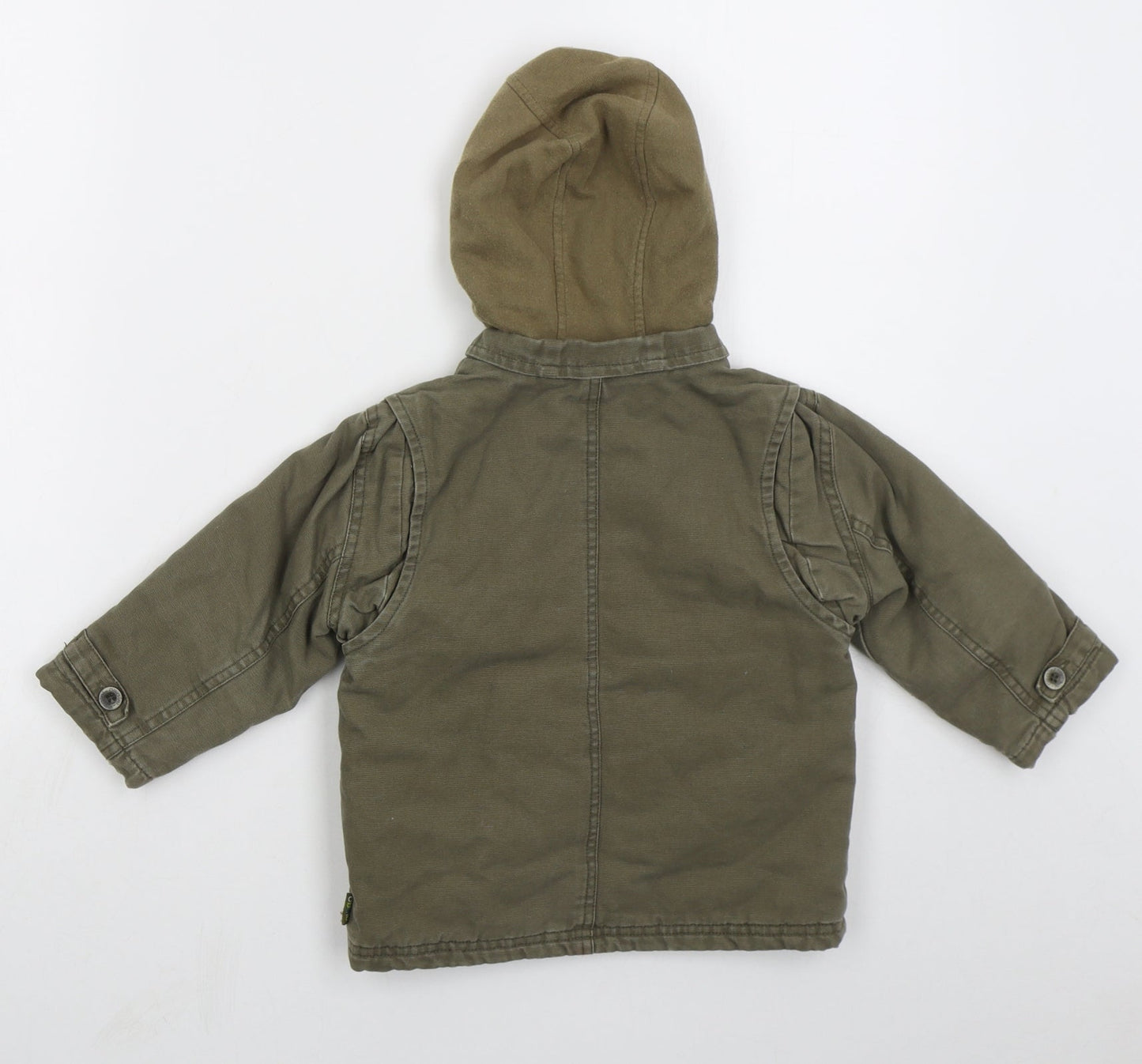 Obaibi Boys Green   Basic Coat Coat Size 18 Months   Zip