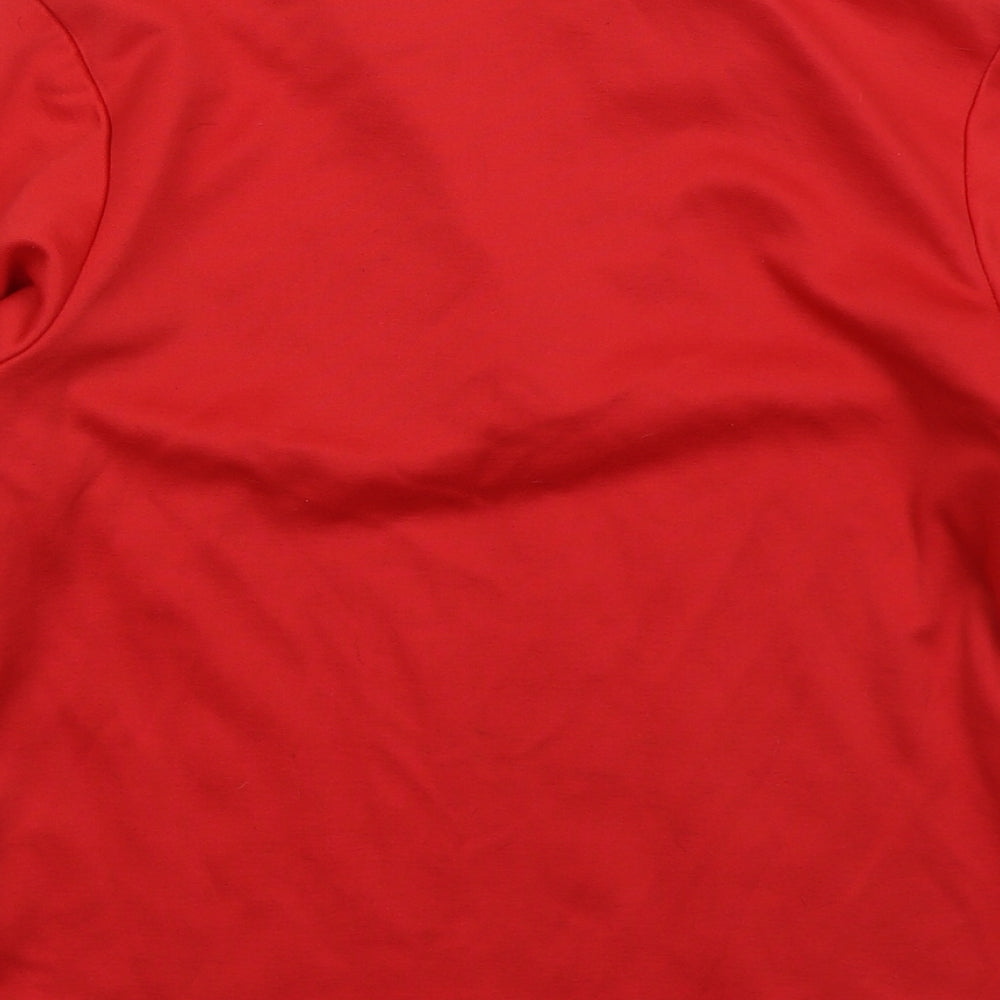 Stanno Boys Red  Polyester Pullover Sweatshirt Size 10 Years  Zip - Boxing Club