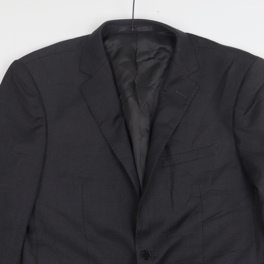 Lanficio Cerruti Mens Grey  Wool Jacket Suit Jacket Size 40