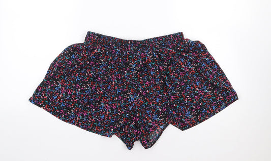 Primark Womens Multicoloured Animal Print Polyester Mom Shorts Size 10 L3 in Regular