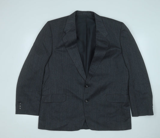 Canda Mens Grey  Polyester Jacket Suit Jacket Size 44