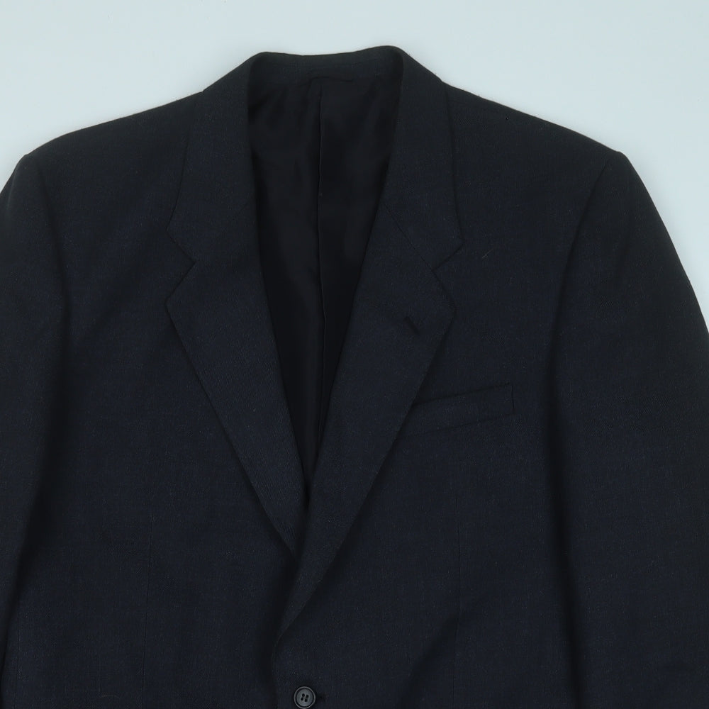 Preworn Mens Grey  Polyester Jacket Suit Jacket Size 40