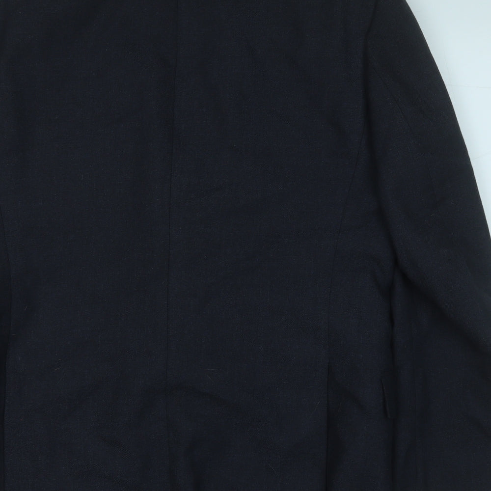 Preworn Mens Grey  Polyester Jacket Suit Jacket Size 40