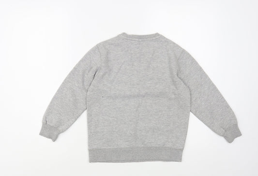 George Girls Grey  Cotton Pullover Sweatshirt Size 6-7 Years  Pullover - Tokyo