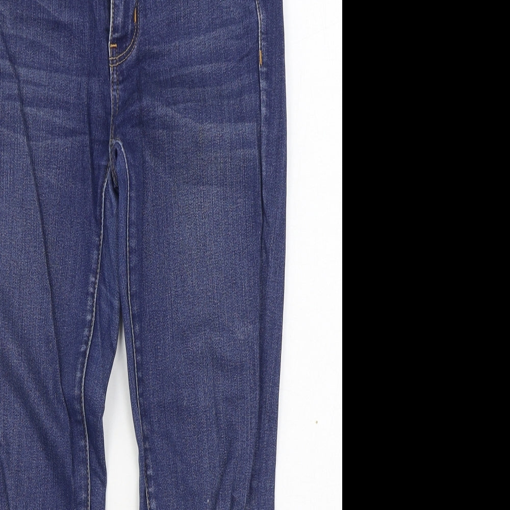 American Eagle Outfitters Womens Blue  Cotton Jegging Jeans Size 8 L26 in Regular Zip